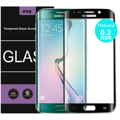 

Ainy для Samsung S6 Edge Corning 0.2mm Full Cover Защитное Стекло Screen Protector +4 цвета