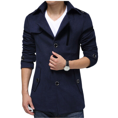 

Zogaa Autumn And Winter New Korean Men's Wind Slim Long