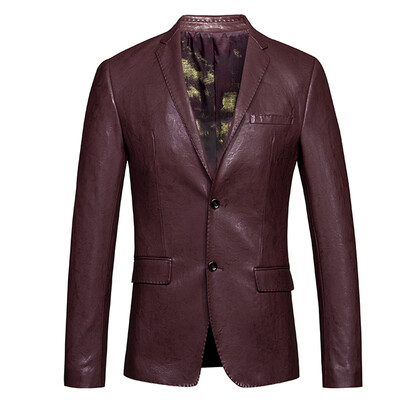 

Necini™ Man'S Leather suit business and leisure washed leather jacket suit high tide will Sipi