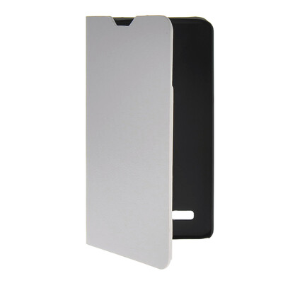 

MOONCASE Slim Leather Side Flip Wallet Card Slot Pouch with Kickstand Shell Back чехол для LG L Bello D331 / D335 White