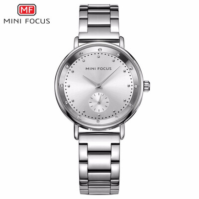 

MINI FOCUS Brand Fashion Stainless Steel Strap Women Quartz Watch MF0037L