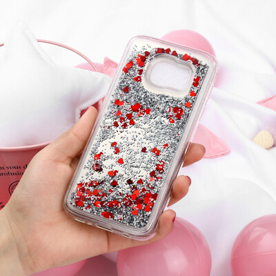 

Akabeila Cover for Samsung Galaxy S7 Case Soft Mirror Dynamic Glitter Phone Protector Cover Shell G930F G930FD