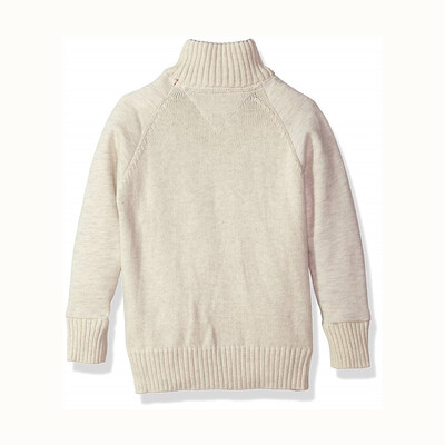 

2018 Mens Long Sleeve Half Turteck Zip Sweater