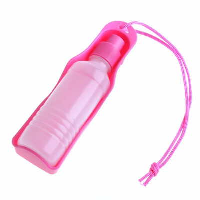 

Potable Pet Dog Cat Water Feeding Drink Bottle Dispenser 500ml Red Blue Pink