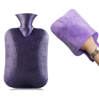 

Antarctic water injection PVC hot water bottle rubber warm water bottle hand warmer Xiangyun 2000ML big red