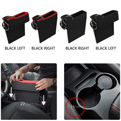 

Car Seat Crevice Storage Box Cup Drink Holder Organizer Auto Gap Pocket Stowing Tidying For Phone Pad Card Coin Case Accessories