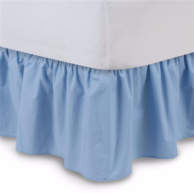 

Bed Skirt 6 Colors Brushed Cloth Bed Covers without Bed Surface King Queen Size Elastic Band Bed Skirts 38cm Height Bedspread