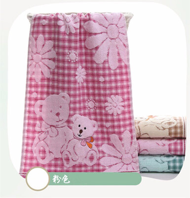 

Cntomlv hot sale Exquisite design Cartoon Bear Bath Towel Cotton Face Towel Strong Water Absorption Compressed Soft Towels