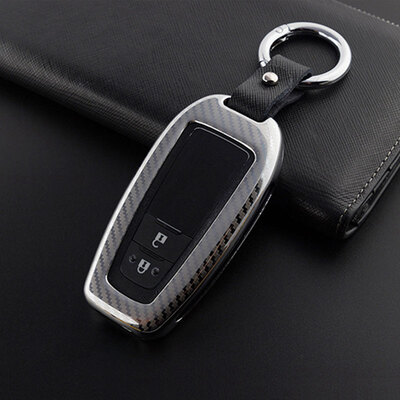 

Huajiai Camry Metal Key Shell Toyota Eight Generation Camry Prado Special Car Aluminum Key Case Cover Car Accessories Smart Carbon Black