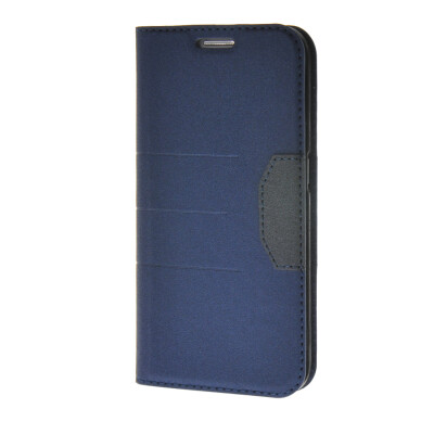 

MOONCASE Fashion Leather Side Flip Wallet Card Holder Stand Pouch Case Cover for Samsung Galaxy S6 Edge Dark Blue