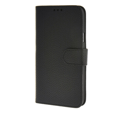 

MOONCASE Samsung Galaxy E7 E700 Case Litch Skin Leather Card Slot Wallet Flip Bracket Back Case Cover Black