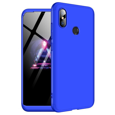 

MOONCASE Three-parts structure design Full Protection Hard Plastic Combination Case for Xiaomi Mi 8 SE Blue