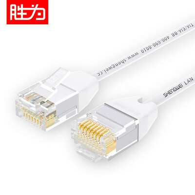 

Shengwei shengwei super six network cable CAT6A network cable ultra-fine line Gigabit 10G network unshielded eight-core twisted wire product line jumper 10 me