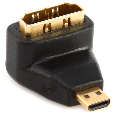 

Shanze (SAMZHE) ZH-08 HDMI для микро-MICRO HDMI Micro HDMI-HDMI для мужчин и женщин 90-градусный конвертер для головы плоский телевизор