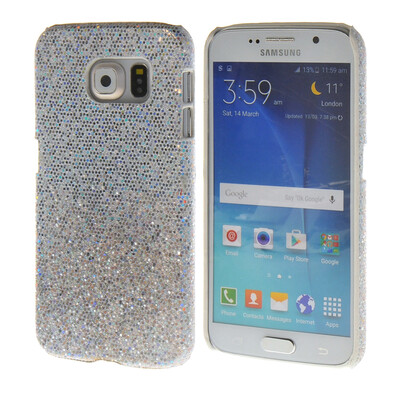 

MOONCASE Shining scales Style Hard Rubberized Rubber Coating Devise Back Case Cover for Samsung Galaxy S6 Silver