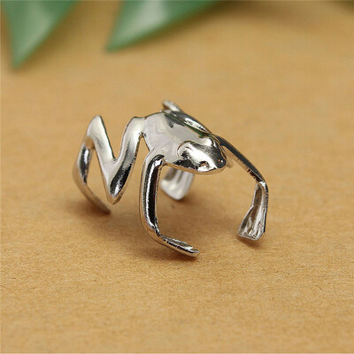 

MyMei 1PC Fashion Punk Style SilverGolden Plated Frog Cuff Ear Clip Wrap Earrings