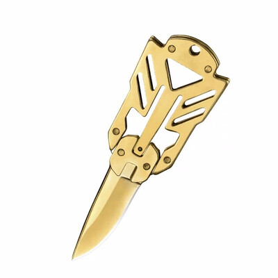 

CHACHEKA Mini Self-defense Knife New Transformers Necklace Keychain Knives Outdoor Practical Tool Home Tourism Fruit Jackknife