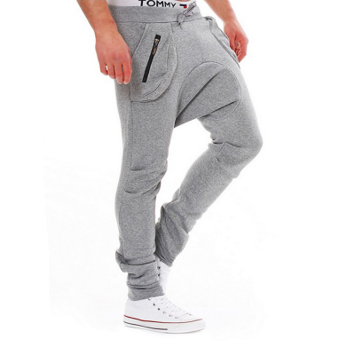 Zogaa Korean Mens Active Pants Fashion Casual Slim