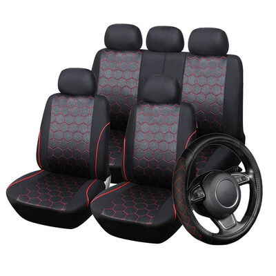 

Fashion Style Car Seat Covers Jacquard Fabric Steering Wheel Cover Timeless Style And Decoration