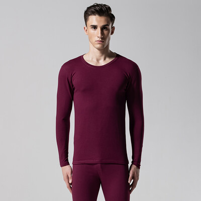 

Scarecrow mens thermal underwear mens thickening plus velvet winter youth cotton sweater autumn clothing long pants set 81956 wine red L