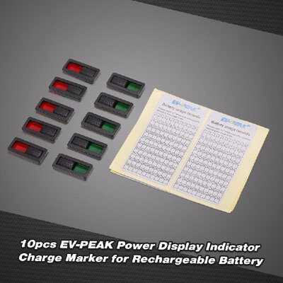 

10pcs EV-PEAK GA102 Power Display Indicator Charge Marker Record Sticker for Rechargeable Battery