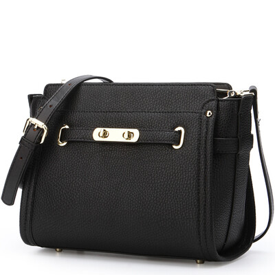 

Sissi Princess P.Sissi handbags European and American fashion shoulder bag female simple leather Messenger bag ladies bag 1617 gray blue