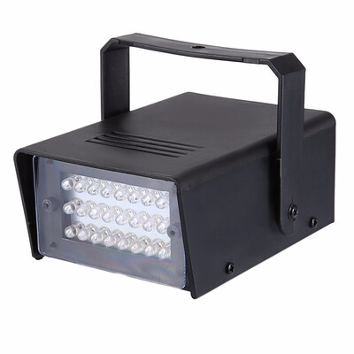 

Mini AC 90-240V 3W 24 LEDs Stage Effects Lighting Strobe Lamp Mini size compact&lightweight Variable flash rate is adjustable