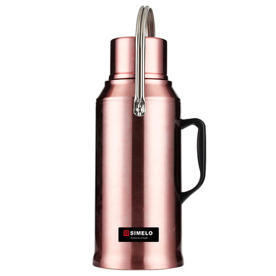 

Jingdong Supermarket] SIMELO impression Kyoto glass liner all-steel insulation pot warm pot kettle thermos bottle open water bottle 3.2L (character