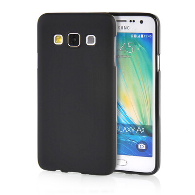 

MOONCASE Transparent Soft Flexible Silicone Gel TPU Skin Shell Back ЧЕХОЛ ДЛЯ Samsung Galaxy A3 Black