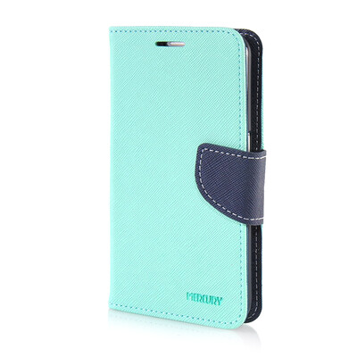 

MOONCASE Leather Side Flip Wallet Card Slot Pouch Stand ЧЕХОЛ ДЛЯ Samsung Galaxy S6 Azure