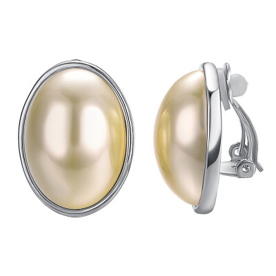 

Yoursfs Clip Earring Round Simulated Pearl Earrings no Pierced Clip on Earrings for Girls