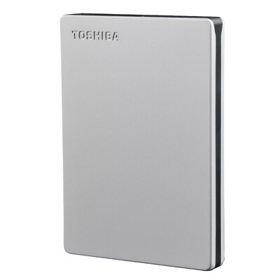 

Toshiba TOSHIBA Canvio slim series 25-inch mobile hard disk USB30 1TB silver