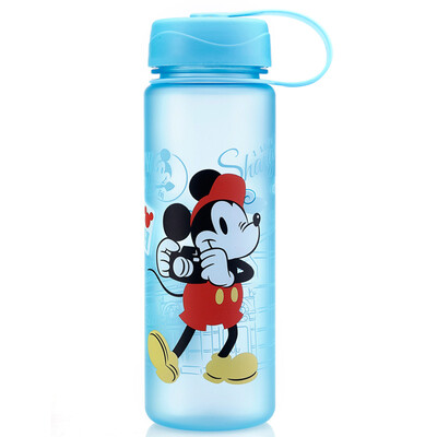 

Jingdong Supermarket] Disney (Disney) children cups plastic straight drinking kettle leaky youth water bottle baby baby cup baby drink cup 5240 blue Mickey abstract