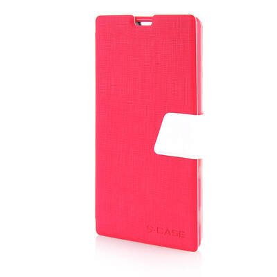 

MOONCASE Leather Side Flip Pouch Stand Ultra Slim Shell Back ЧЕХОЛ ДЛЯ Sony Xperia T3 Hot pink