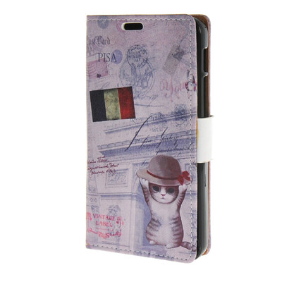 

MOONCASE Case for Alcatel One Touch Pixi 3 (5.0") OT-5015 Leather Flip Wallet Style and Kickstand Case Cover Design / a02