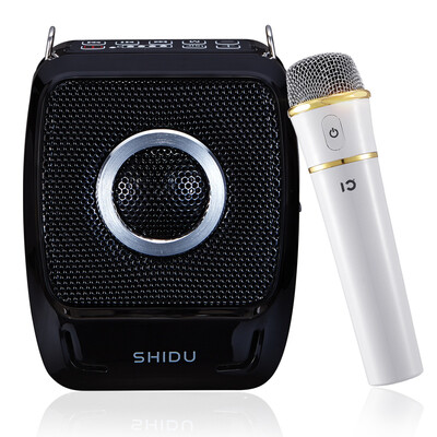 

10 degrees ShiDu SD-S92 UHF single wireless loudspeaker high-power small bee teacher teaching dedicated wireless portable amplifiers handheld wireless microphone Bluetooth 40 classic black