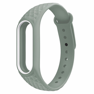 

prism Colorful Silicone Wrist Strap Bracelet Double Color Replacement watchband for Original Miband Xiaomi Mi band 2 Wristbands