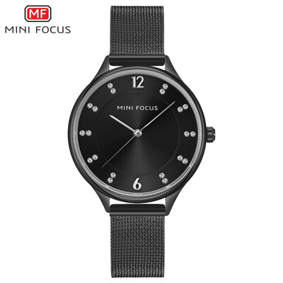

MINI FOCUS Fashion Stainless Steel Strap Women Quartz Watch MF0045L