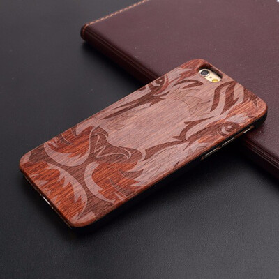 

Wood Phone Case For iPhone 5 5S 6 6S 6Plus 7 7Plus Cover Wooden Shockproof