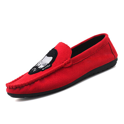 

Damaizhang Brand Men Fashion Designer Loafer Suede Leather Spring Casual Flat In 2 Colors