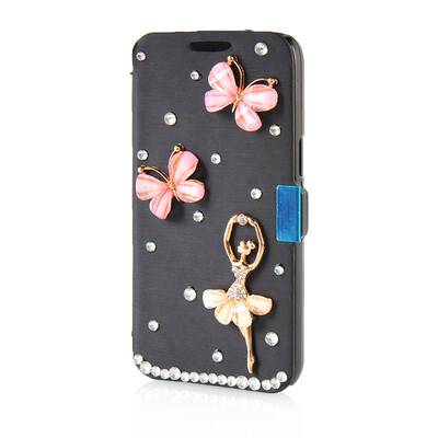 

MOONCASE Luxury Flower Crystal Leather Side Flip Wallet Pouch ЧЕХОЛ ДЛЯ Samsung Galaxy Express 2 G3815