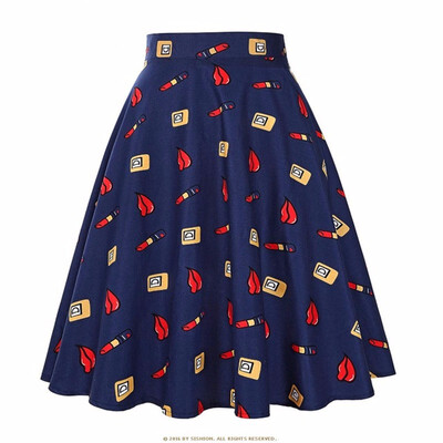 

Design Floral Skirt Women High Waist Plus Size Summer Skirts
