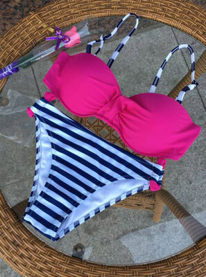 

2 Piece Push Up Swimwear Women Swimsuits Solid Bikini Set Brazilian Bathing Suits Bain Sexy Beachwear