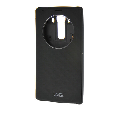 

MOONCASE High quality Slim Fit Round window Flip Battery Cover Back Case for LG G4 Black