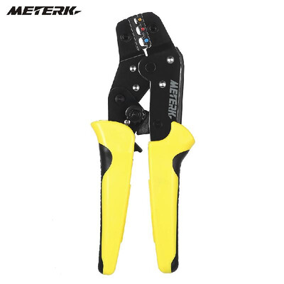 

Meterk Professional Wire Crimper Engineering Ratchet Terminal Crimping Pliers JX-02C 025-25mm2 Insulated Terminals Or Color Code