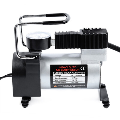 

12V Car Electric Inflator Pump Single-cylinder Air Compressor with Tyre Pressure Monitor Suitable for bicycle football air bed