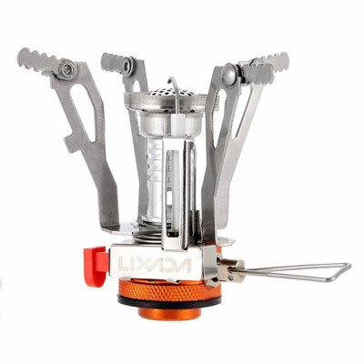 

Lixada Super Lightweight Mini Pocket Outdoor Cooking Burner Folding Camping Gas Stove 3000W