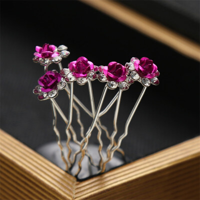 

20Pcs Fashion Crystal Pearl Wedding Hair Pins Flower Bridal Hairpins Bridesmaid Hair Clips Hair Accessories For Women Barrettes
