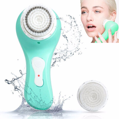 

Sonic Facial Brush Professional Electric Face Brush 2 In 1 Waterproof Protable Wireless Charging Cleaning brush for All Skin Exfo