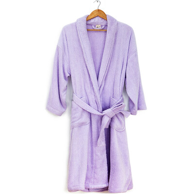 

SANLI hooded belt thick cotton bathrobe